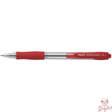 Długopis olejowy PILOT SUPER GRIP czerwony PIBPGP-10R-R