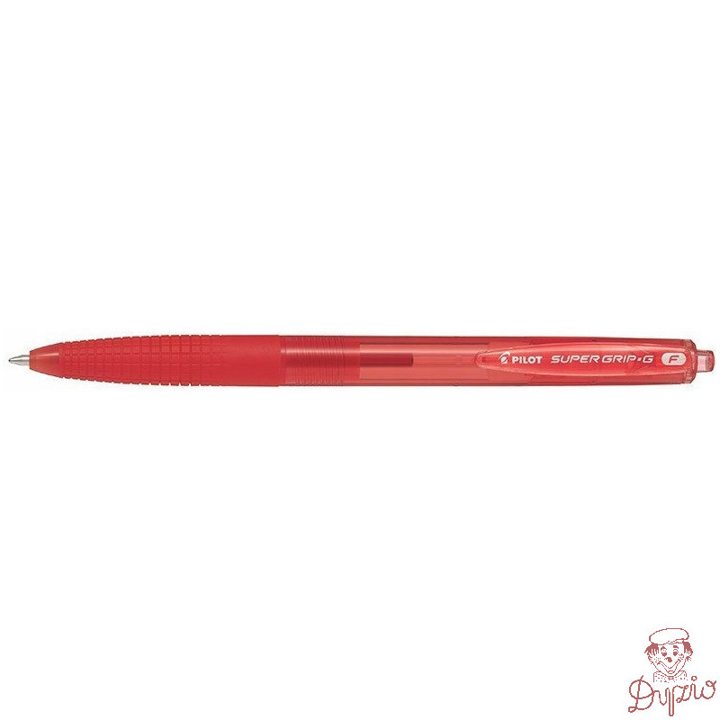 Długopis olejowy automatyczny PILOT SUPER GRIP czerwony BPGG-8R-F-RR