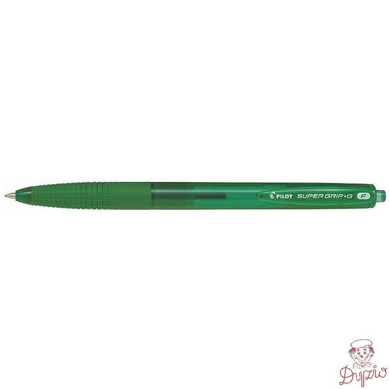 Długopis olejowy automatyczny PILOT SUPER GRIP zielony BPGG-8R-F-GG