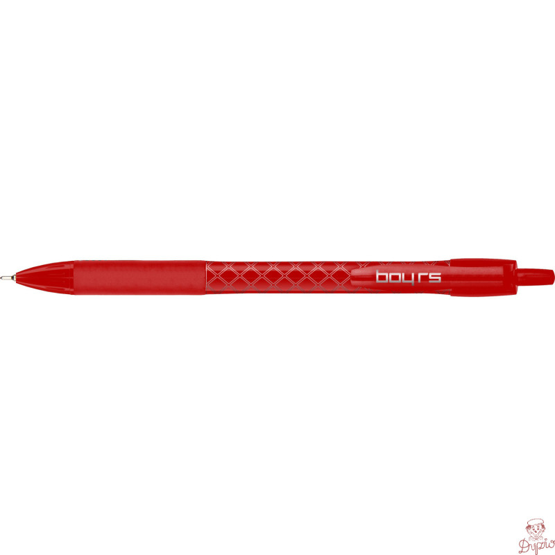 Długopis automatyczny BOY RS 0.7mm czerwony RYSTOR 454-001