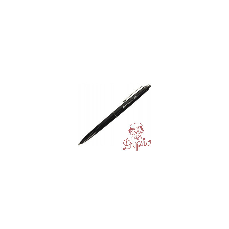 Długopis automatyczny ASYSTENT czarny wkład niebieski 0,5mm TO-031 TOMA