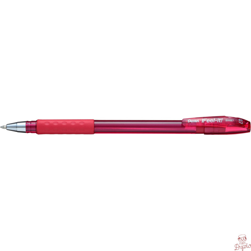 Długopis olejowy BX487 czerwony PENTEL