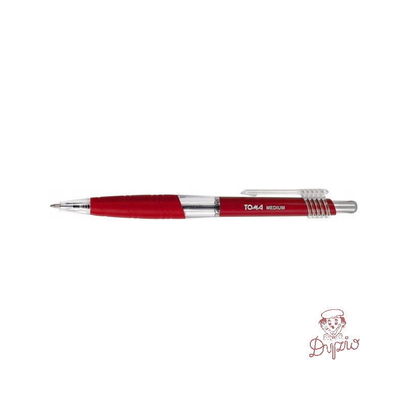 Długopisy automatyczny MEDIUM 1.0mm czerwony TOMA TO-038
