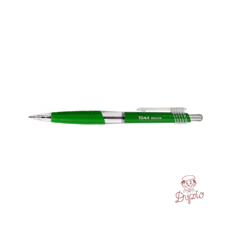Długopisy automatyczny MEDIUM 1.0mm zielony TOMA TO-038