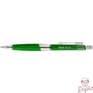 Długopisy automatyczny MEDIUM 1.0mm zielony TOMA TO-038