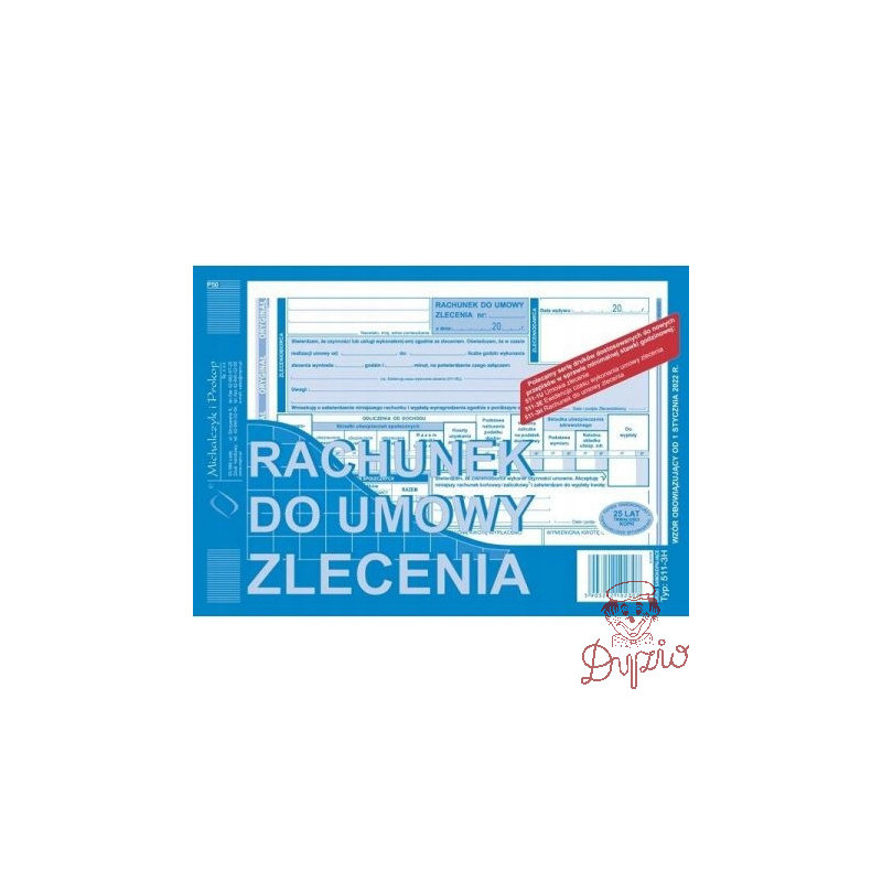 511-3H Rachunek do umowy zlecenia A5 Michalczyk i Prokop