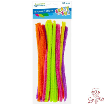 Druciki kreatywne mix kolorów 30cm op. 30szt. 567266 CRAFT WITH FUN