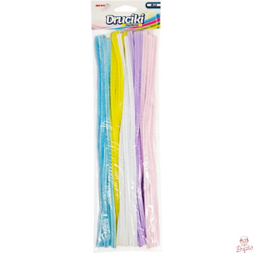 Druciki kreatywne DR32 pastelowe 2 mix kol. 40szt. BREWIS