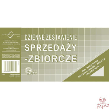 R-4h Dzienne zestawie sprzedaży-zbiorcze 1/3 A4 Michalczyk i Prokop