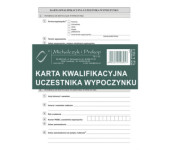 A-152-3 Karta kwalifikacyjna uczestnika wypoczynku A5 Michalczyk i Prokop