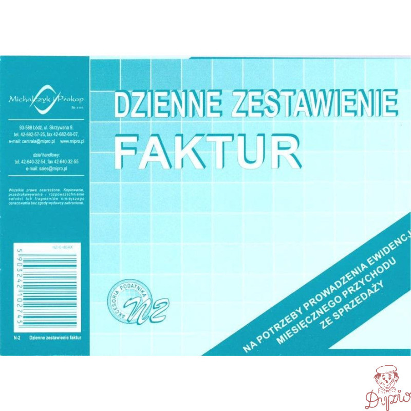 N02 Dziennik zestawienia faktur A6 Michalczyk i Prokop