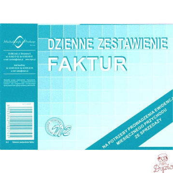 N02 Dziennik zestawienia faktur A6 Michalczyk i Prokop