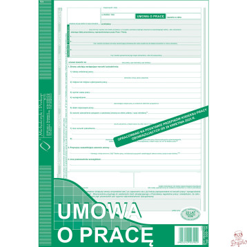 500-1K Umowa o Pracę A4 40kartek ( nowa ) Michalczyk i Prokop