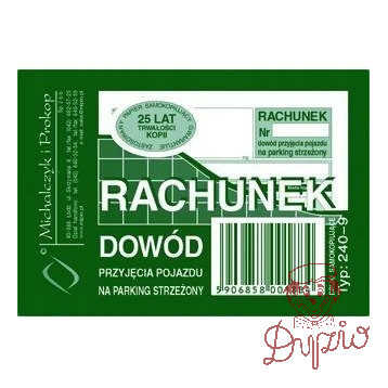 240-9 Dow.przyj.poj.na park.strzeżony Michalczyk i Prokop