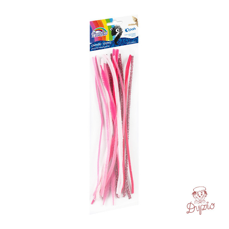 Druciki kreatywne 30cm różowe (20) GR-CH021 FIORELLO 170-2615