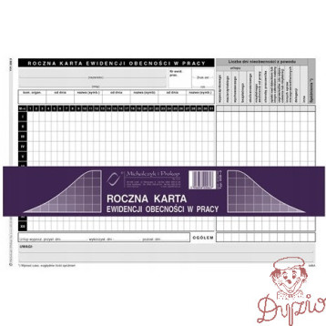 508-3 Roczna karta obec.A5a&acute 50 Michalczyk i Prokop