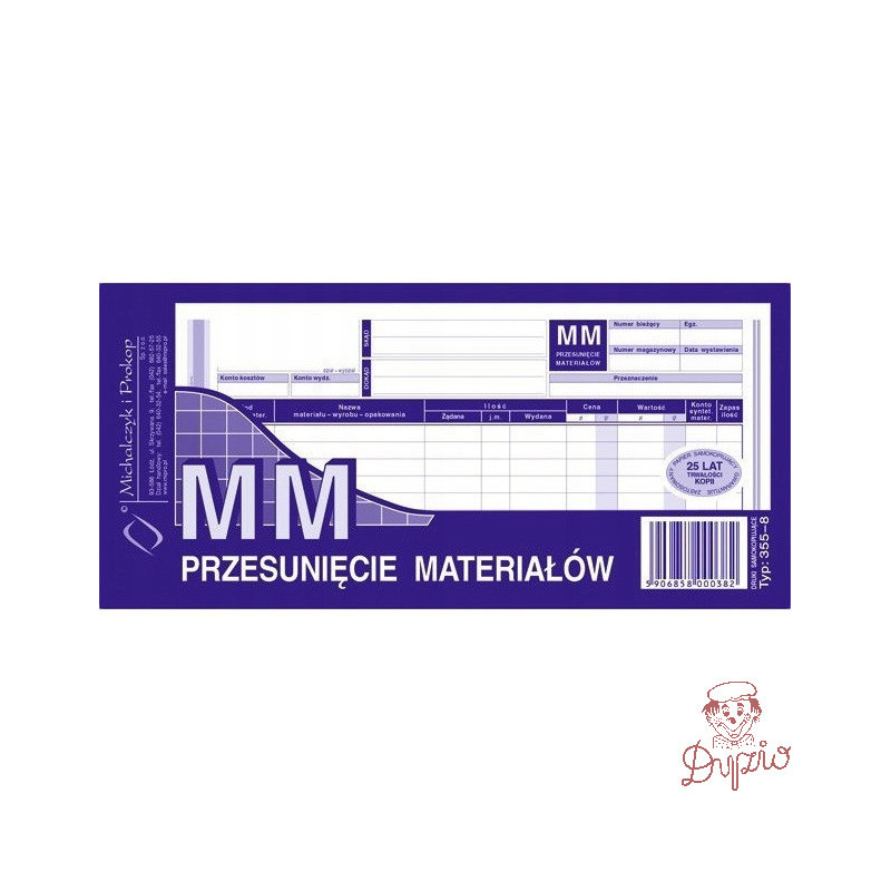355-8 MM Przesu.międzymag.wielokopia 1/3 A4 MICHALCZYK I PROKOP