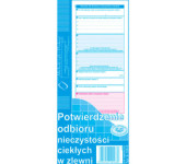 S-100-8 Potwierdzenie odbioru nieczystości ciekłych w zlewni MICHALCZYK I PROKOP
