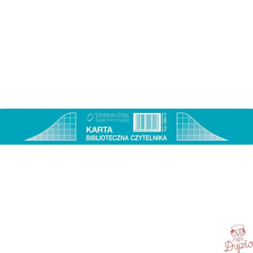 980-5 Karta biblioteczna czyt. (1kpl||50st)MICHALCZYK I PROKOP