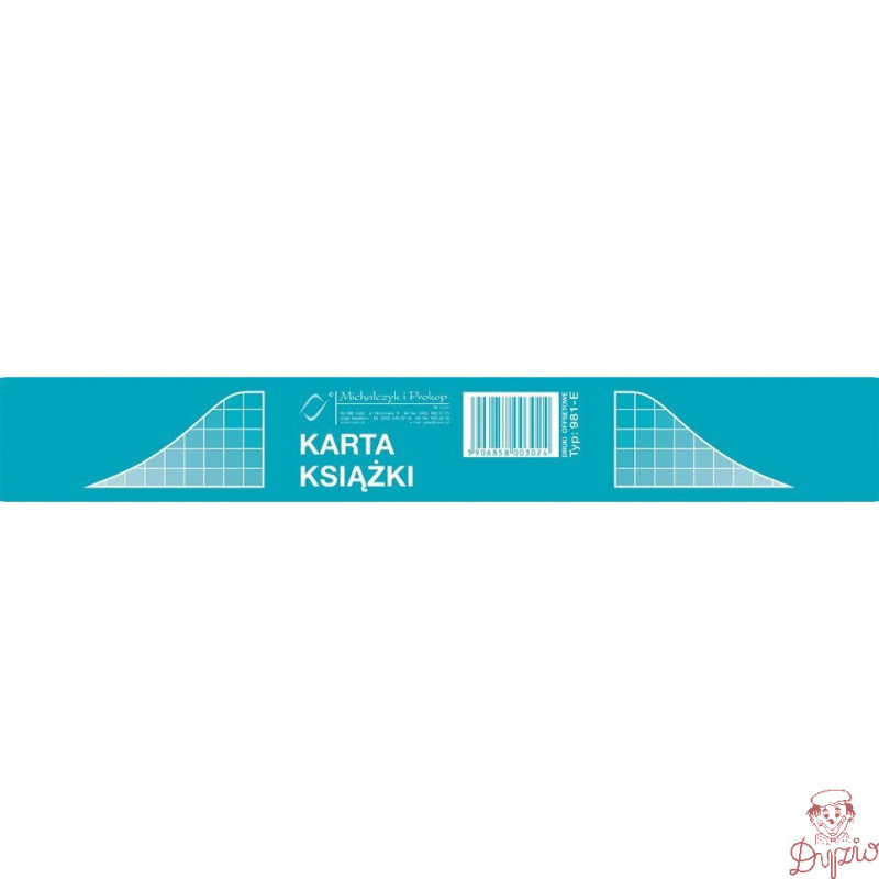 981-E Karta książki (1kpl||50szt.) MICHALCZYK I PROKOP