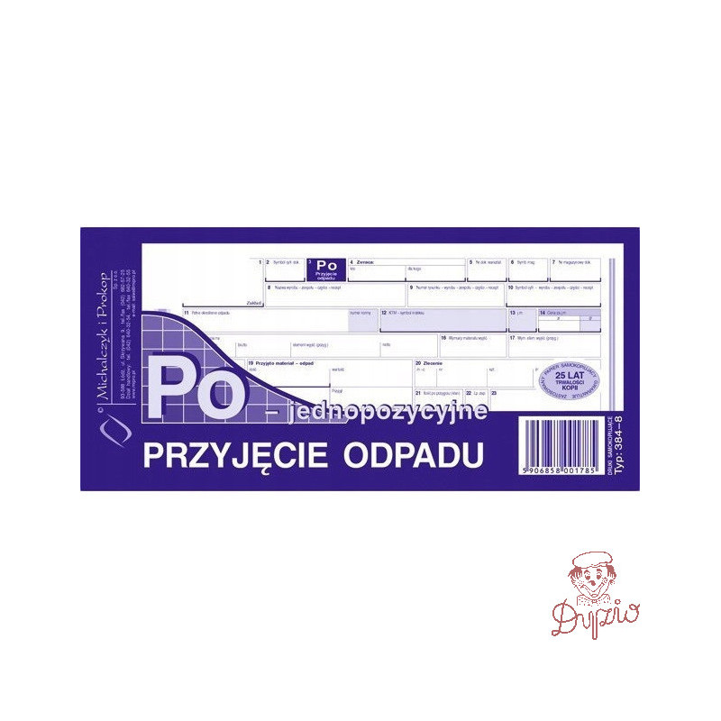 384-8 Przyjęcie odpadu jednopozycyjne Michalczyk i Prokop