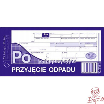 384-8 Przyjęcie odpadu jednopozycyjne Michalczyk i Prokop