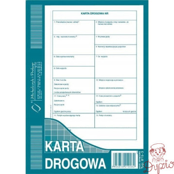 Karta drogowa A5 Numerowana 815-3N