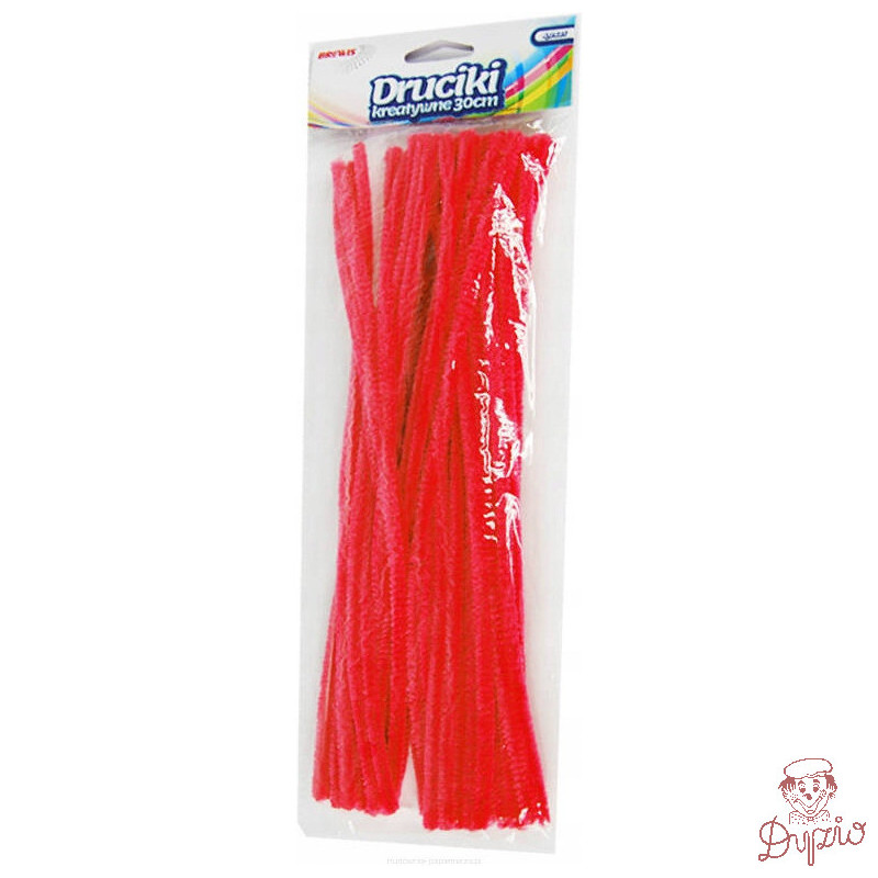 Druciki kreatywne dr07 czerwone 30cm(40) BREWIS