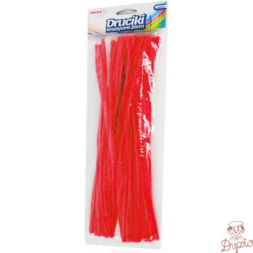 Druciki kreatywne dr07 czerwone 30cm(40) BREWIS