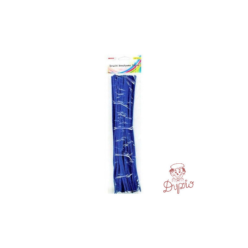 Druciki kreatywne dr08 niebieskie 30cm(40) BREWIS