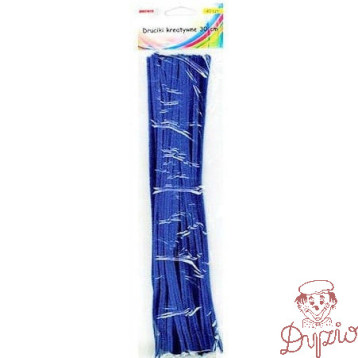 Druciki kreatywne dr08 niebieskie 30cm(40) BREWIS