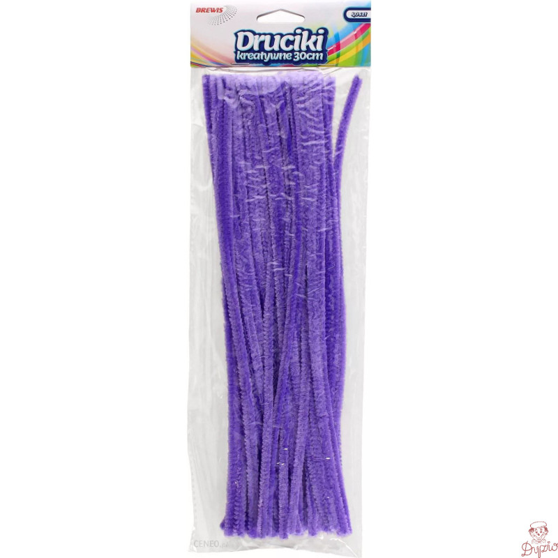 Druciki kreatywne dr20 fioletowe 30cm (40) BREWIS