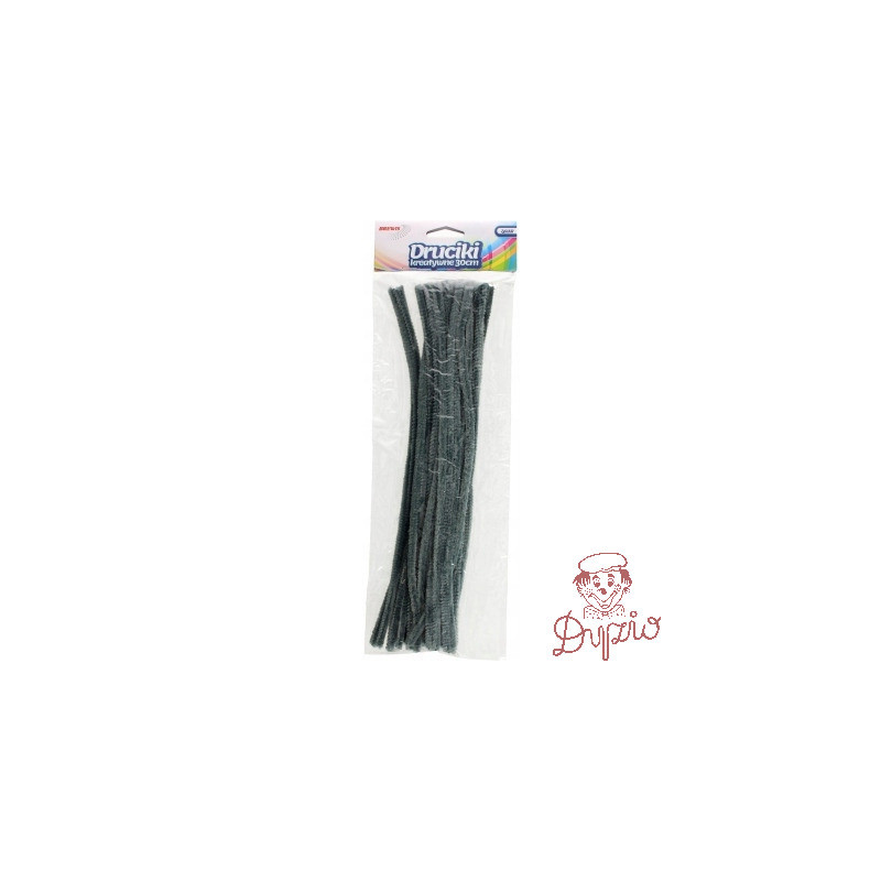Druciki kreatywne dr21 szare 30cm (40) BREWIS