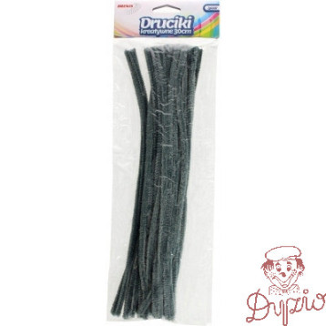 Druciki kreatywne dr21 szare 30cm (40) BREWIS