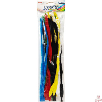 Druciki kreatywne DR44 falowame mix 30szt. 30cm BREWIS