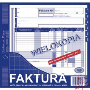 102-2E Faktura VAT 2/3 A4 80kartek Michalczyk i Prokop