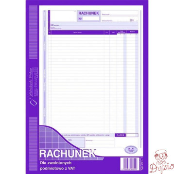 231-1 Rachunek A4 dla zw.z VAT MICHALCZYK I PROKOP