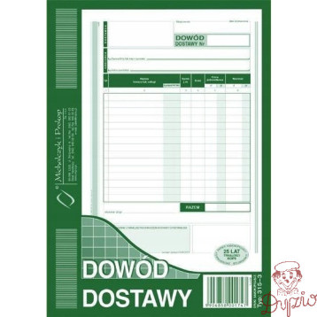 315-3 Dowód dostawy A5 80 kartek Michalczyk i Prokop