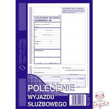 505-3 Polecenie wyjazdu służbowego A5 40kartek Michalczyk i Prokop