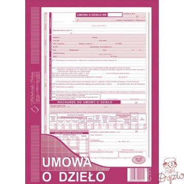 510-1H Umowa o dzieło A4 40 kartek Michalczyk i Prokop