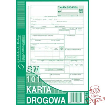 802-3 Karta drogowa A5 80 kartek Michalczyk i Prokop