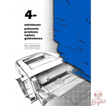 F-112-2 4-odcinkowe polecenie przelewu A4 100 kartek Michalczyk i Prokop