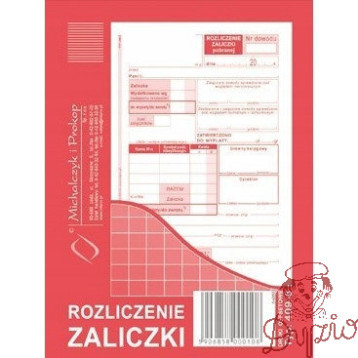 409-5 Rozliczenie zaliczki A6 40 kartek Michalczyk i Prokop