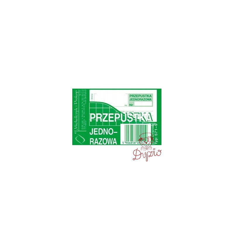 571-9 PJ Przepust.jednor.A7(80 MICHALCZYK I PROKOP