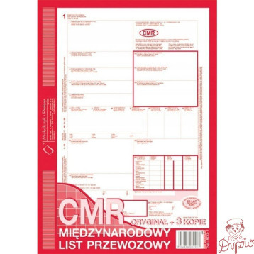 800-1 CMR A4 80kartek 1+3 międzynarodowy list przewozowy Michalczyk i Prokop