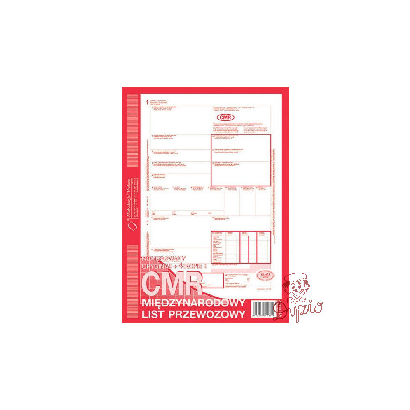 800-2 CMR A4 80kartek 1+4 międzynarodowy list przewozowy Michalczyk