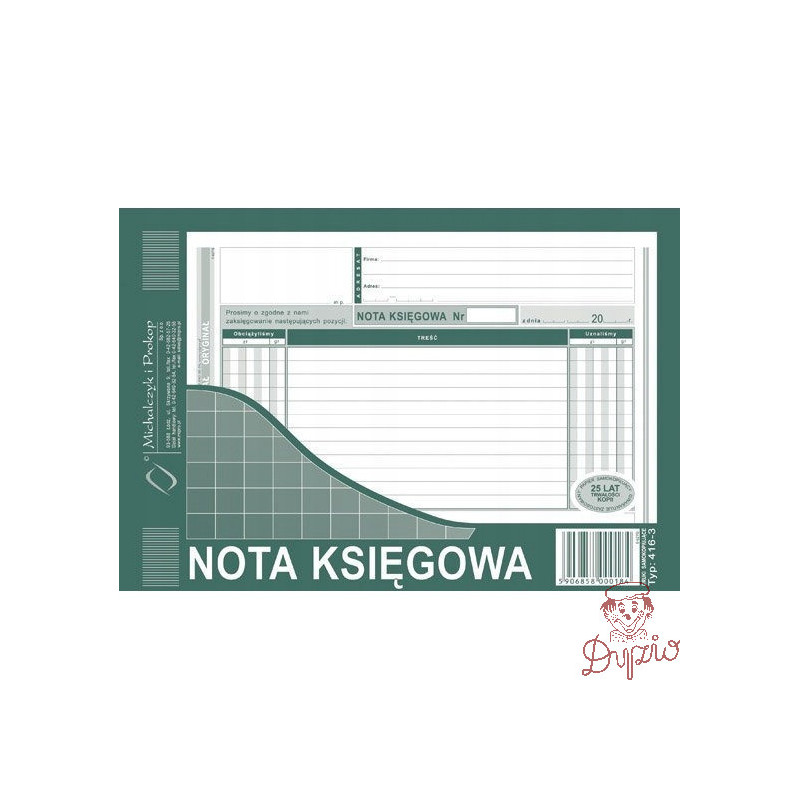 416-3 Nota Księgowa A5 Michalczyk i Prokop
