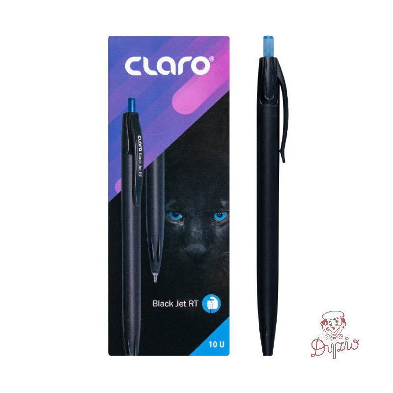 Długopis automatyczny CLARO BLACK JET RT 1,0mm niebieski