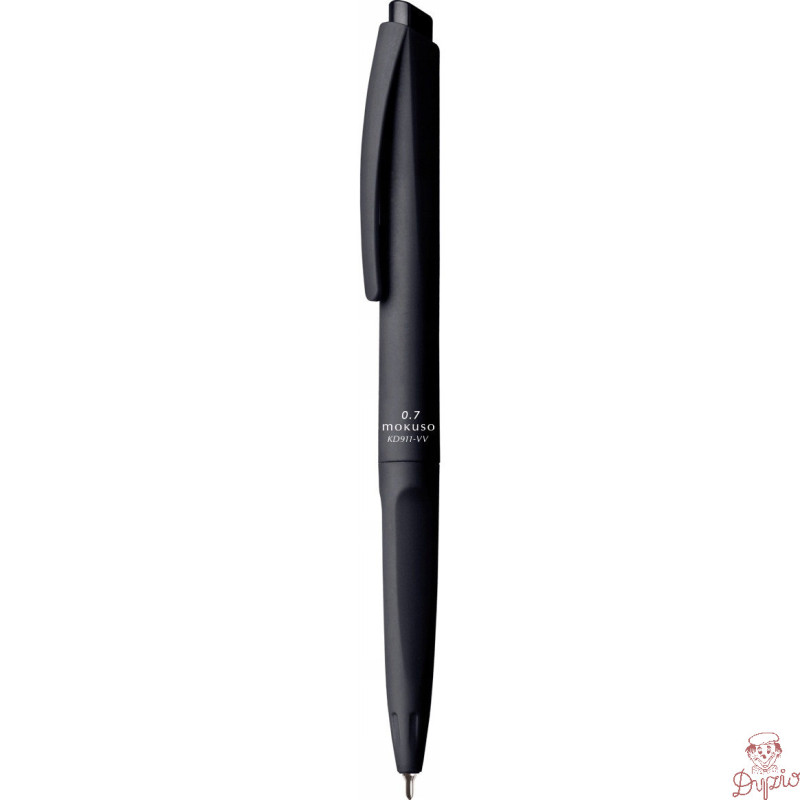 Długopis MOKUSO 0.7mm, obudowa czarna, wkład czarny KD911-VV TETIS