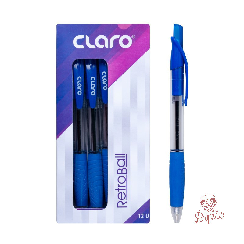 Długopis automatyczny CLARO RETRO BALL 0,7mm niebieski